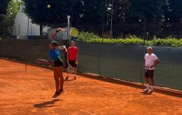 Tennis: Tyra Grant si allena a Vigevano con i coach Donati e Furlan