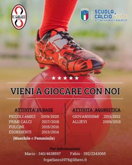 Calcio giovanile, il progetto "Vieni a giocare con noi" del Fc Garlasco