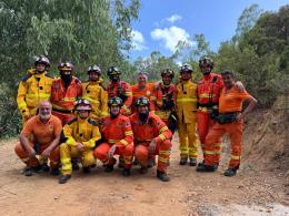I volontari del Parco del Ticino impegnati nello spegnimento degli incendi in Sardegna