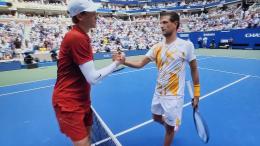 Tennis, Us Open: Sinner concede solo 4 game a Vit Kopriva, giocatore di Selva Alta