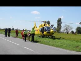 Incidente a Parona, motociclista portato in ospedale con l’elisoccorso