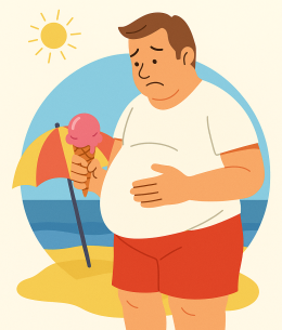 Dieta: il prezzo dell'estate? Due chili in più sulla pancia...