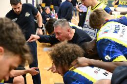 Basket, serie B, coach Salieri: «Grande risposta della squadra e grazie ai nostri tifosi: eravamo in trasferta ma è stato come giocare in casa»