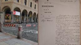 PIazza Ducale, documenti ritrovati in Comune: c'erano colonne pericolanti alla fine dell'800