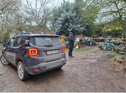 Sequestrata una discarica abusiva a Miradolo Terme: sei denunciati