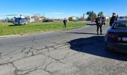 Carabinieri in volo sulla Lomellina con il nuovo elicottero di Orio al Serio