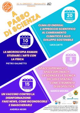In primavera l'istituto Omodeo va "A passo di scienza"