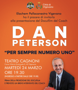 Basket, domani al "Cagnoni" la presentazione del docu-film sul coach Dan Peterson