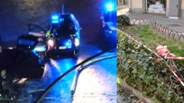 Vigevano, l&rsquo;inseguimento nella notte per le vie della citt&agrave; finisce con lo schianto contro un palo