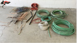 In trasferta per rubare un quintale di rame