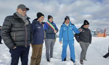 Milano–Cortina 2026, sopralluogo a Livigno: il bacino di innevamento di Monte Sponda è pronto