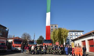 Vigili del fuoco: la cerimonia in caserma a Vigevano per Santa Barbara