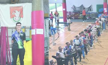 L&rsquo;arciere vigevanese Samuele Bruni conquista il terzo gradino sul podio, ottenendo la medaglia di bronzo