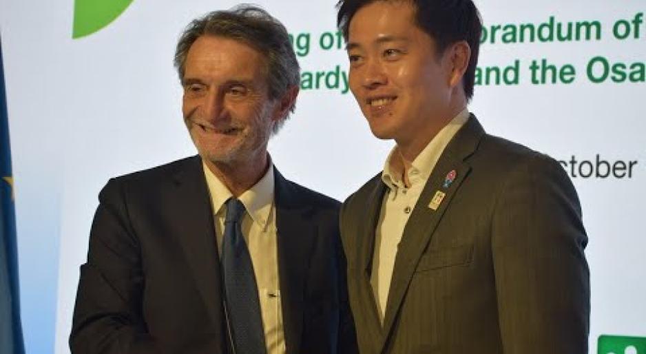 Lombardia a Expo Osaka: firmato accordo con la Prefettura per turismo, innovazione e commercio
